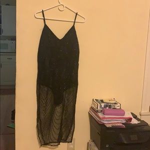 Black Glitter Dress